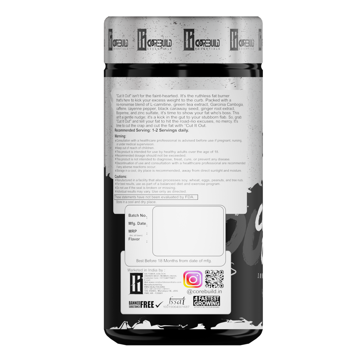 Cut It Out | Brutish Fat Burner | Maximum Results | No Excuses