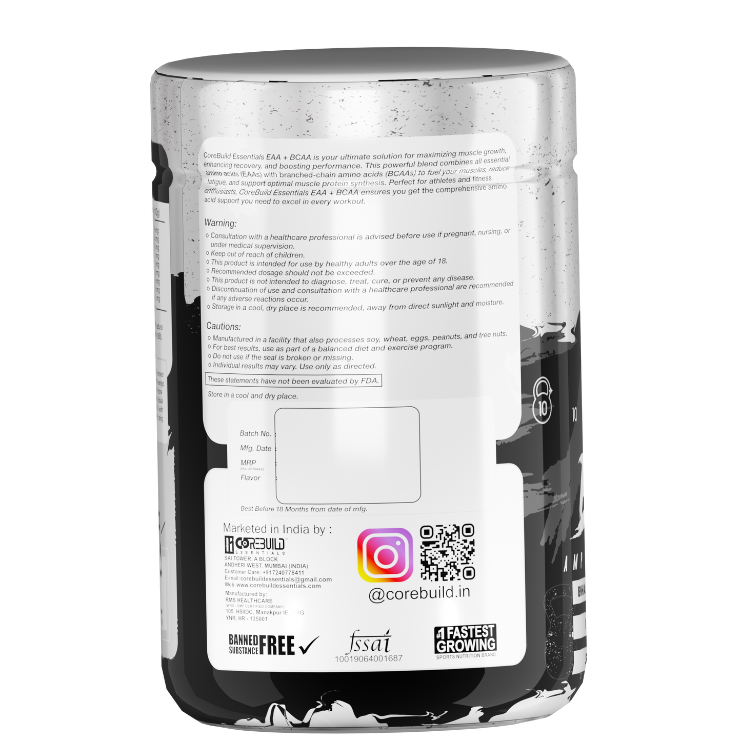 CoreBuild EAA + BCAA- Whole Amino Power