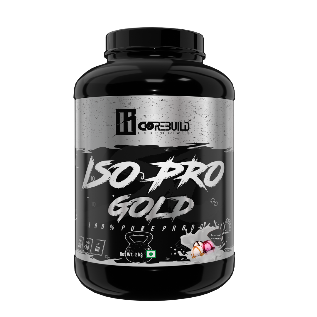CoreBuild Iso ProGold Whey Protein Powder | Ultra-Pure Isolate + Concentrate