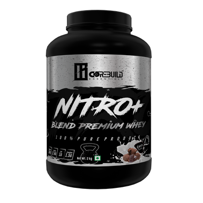 Corebuild Nitro+ Blend Premium Whey Protein | 24g Protein, 1.5g Creatine, DigeZyme® Enzymes