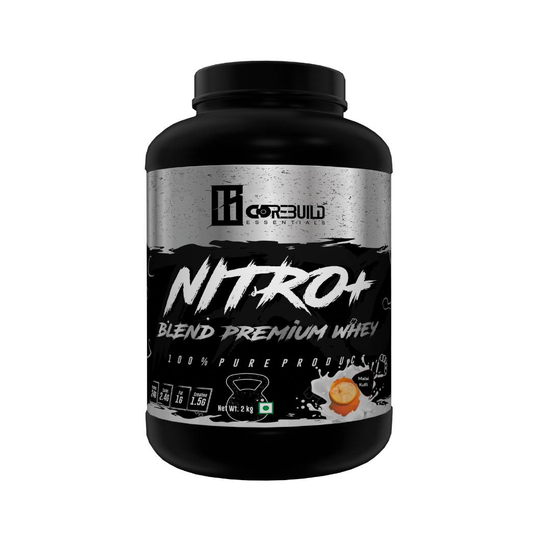 Corebuild Nitro+ Blend Premium Whey Protein | 24g Protein, 1.5g Creatine, DigeZyme® Enzymes