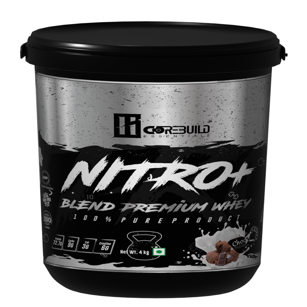 Corebuild Nitro+ Blend Premium Whey Protein | 24g Protein, 1.5g Creatine, DigeZyme® Enzymes
