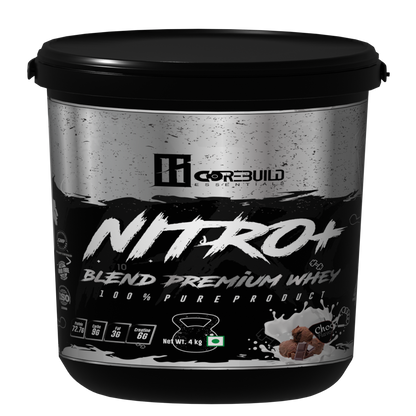 Corebuild Nitro+ Blend Premium Whey Protein | 24g Protein, 1.5g Creatine, DigeZyme® Enzymes