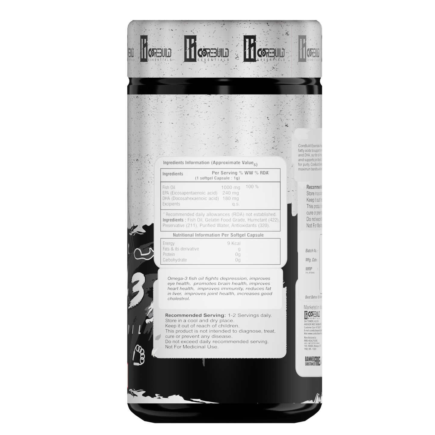 CoreBuild Omega-3 - Superior Strength Heart, Brain and Joints