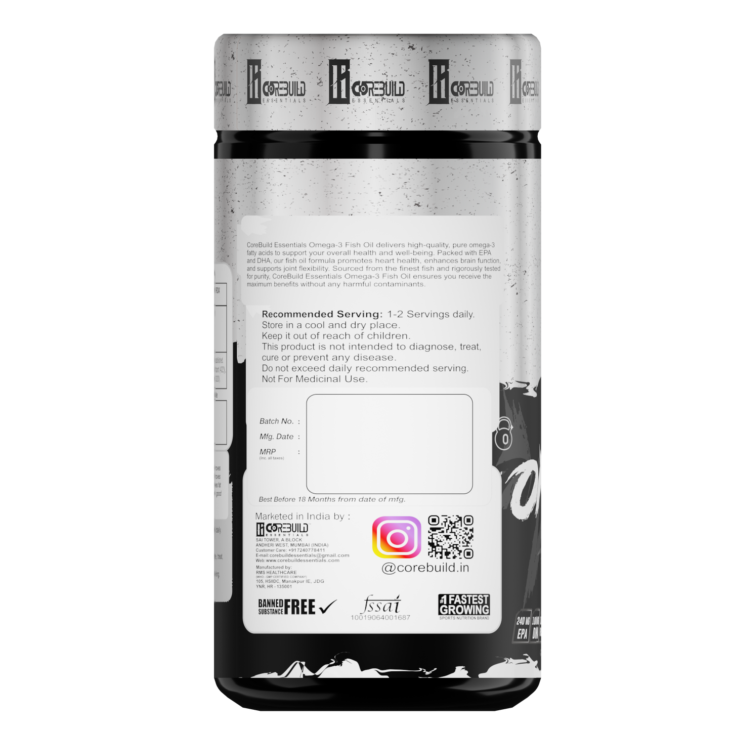 CoreBuild Omega-3 - Superior Strength Heart, Brain and Joints