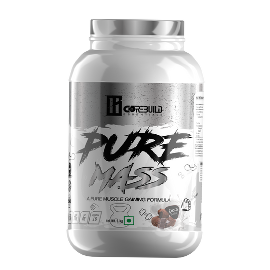 CoreBuild Pure Mass Gainer Powder | High-Calorie Muscle Builder | Vitamins & Minerals | Clean Bulking & Faster Recovery