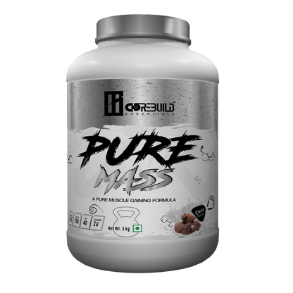 CoreBuild Pure Mass Gainer Powder | High-Calorie Muscle Builder | Vitamins & Minerals | Clean Bulking & Faster Recovery