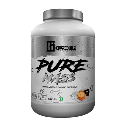 CoreBuild Pure Mass Gainer Powder | High-Calorie Muscle Builder | Vitamins & Minerals | Clean Bulking & Faster Recovery