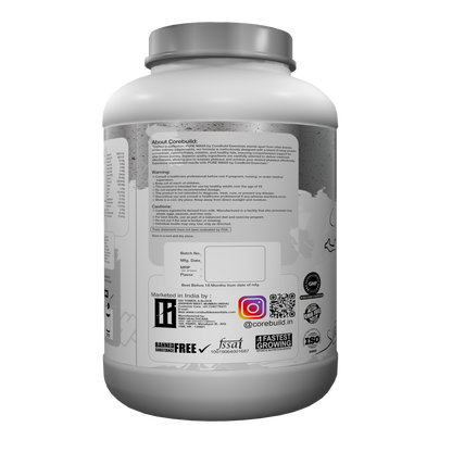 CoreBuild Pure Mass Gainer Powder | High-Calorie Muscle Builder | Vitamins & Minerals | Clean Bulking & Faster Recovery