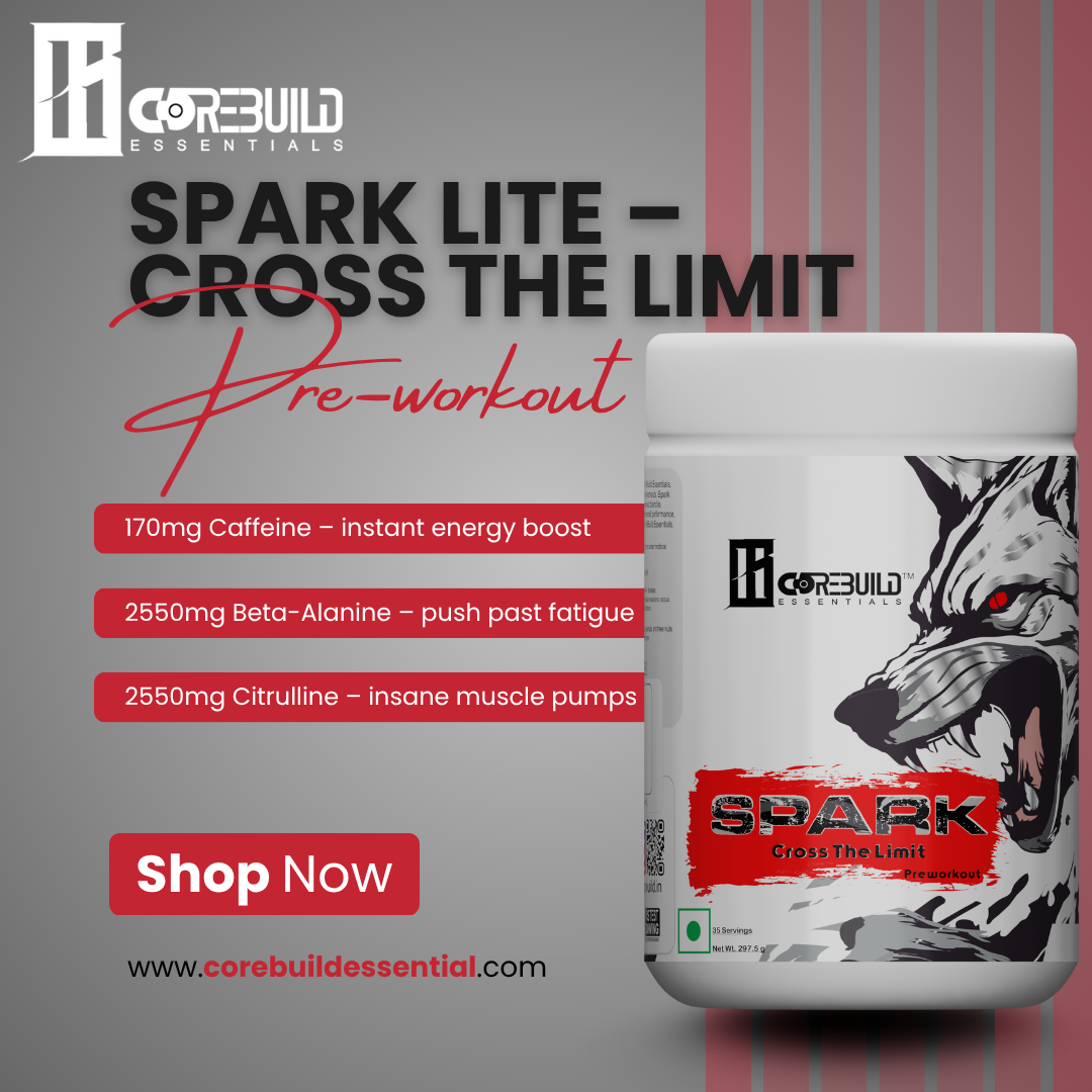 CoreBuild Spark – Advanced Pre-Workout Supplement for Energy, Focus & Strength